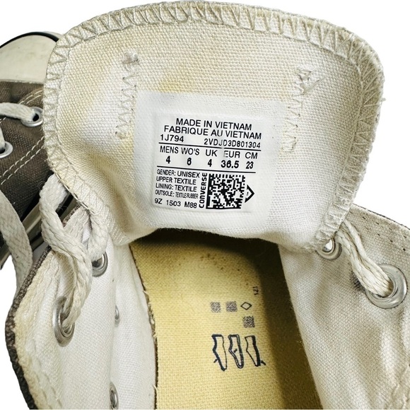 Converse Chuck Taylor Low Top Gray Sneakers Women’s 6 Men’s 4‎ Unisex - Picture 12 of 12